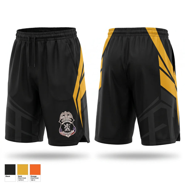 Athletic Shorts With Pockets, Echo FSC / 8BEB, Army, Teamtime, Team time, sublimation, custom sports apparel, team uniforms, spirit wear, spiritwear, sports uniforms, custom shirts, team store, custom team store, fundraiser sports, apparel fundraiser