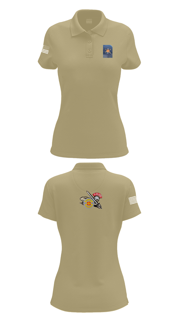 Womens Short Sleeve Performance Polo, HHB, 428th Field Artillery Brigade, , Teamtime, Team time, sublimation, custom sports apparel, team uniforms, spirit wear, spiritwear, sports uniforms, custom shirts, team store, custom team store, fundraiser sports, apparel fundraiser
