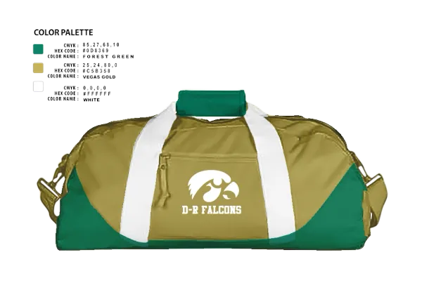 Duffle Bag, D-R Falcons, , Teamtime, Team time, sublimation, custom sports apparel, team uniforms, spirit wear, spiritwear, sports uniforms, custom shirts, team store, custom team store, fundraiser sports, apparel fundraiser
