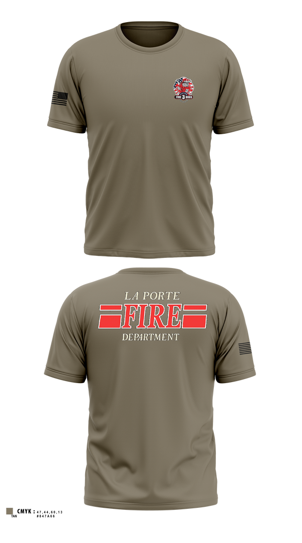 Old School Cotton Feel Shirt, La Porte, Fire Department, Teamtime, Team time, sublimation, custom sports apparel, team uniforms, spirit wear, spiritwear, sports uniforms, custom shirts, team store, custom team store, fundraiser sports, apparel fundraiser