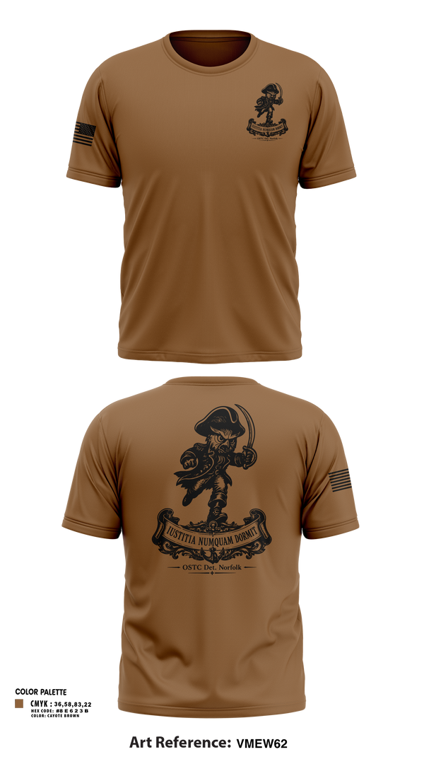 Short Sleeve Performance Shirt, OSTC Det. Norfolk, Navy, Teamtime, Team time, sublimation, custom sports apparel, team uniforms, spirit wear, spiritwear, sports uniforms, custom shirts, team store, custom team store, fundraiser sports, apparel fundraiser