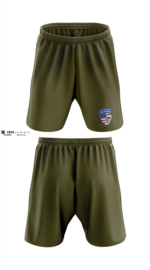Athletic Shorts With Pockets, Woodville State University Police Department, Police, Teamtime, Team time, sublimation, custom sports apparel, team uniforms, spirit wear, spiritwear, sports uniforms, custom shirts, team store, custom team store, fundraiser sports, apparel fundraiser