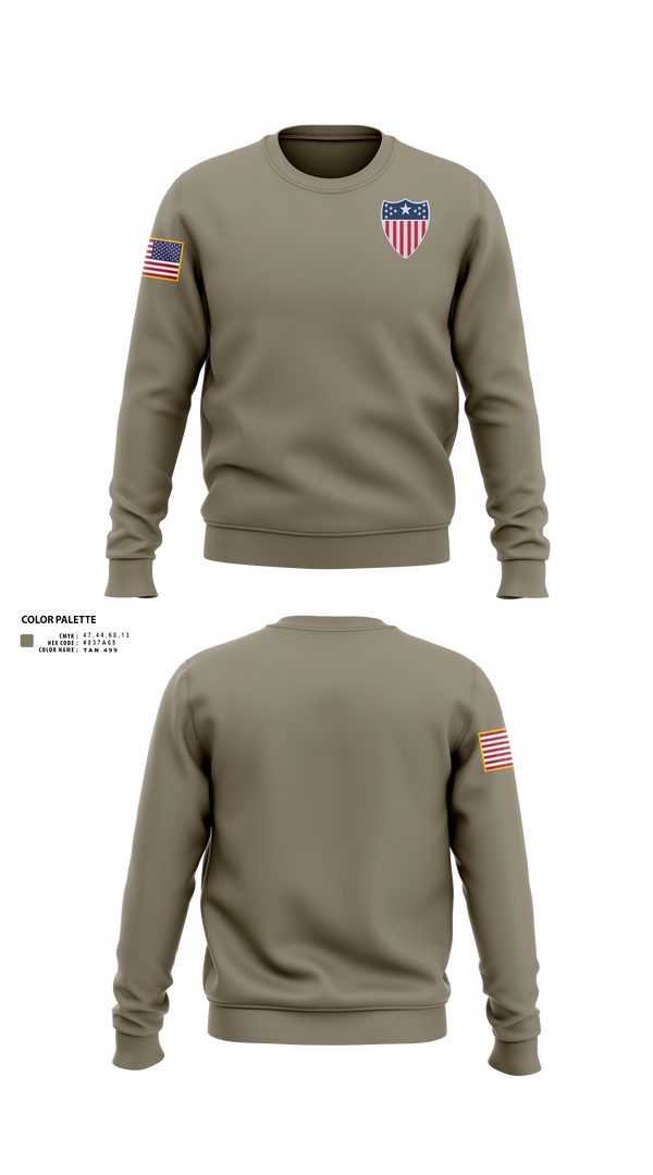 Crew Neck Sweatshirt, 38th RSG, Army, Teamtime, Team time, sublimation, custom sports apparel, team uniforms, spirit wear, spiritwear, sports uniforms, custom shirts, team store, custom team store, fundraiser sports, apparel fundraiser