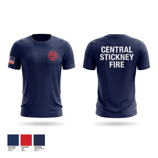 Short Sleeve Performance Shirt, Central Stickney Fire, Fire Department, Teamtime, Team time, sublimation, custom sports apparel, team uniforms, spirit wear, spiritwear, sports uniforms, custom shirts, team store, custom team store, fundraiser sports, apparel fundraiser