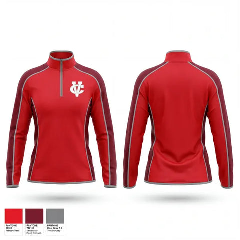 Quarter Zip Jacket, Coosa Valley Academy, Softball, Teamtime, Team time, sublimation, custom sports apparel, team uniforms, spirit wear, spiritwear, sports uniforms, custom shirts, team store, custom team store, fundraiser sports, apparel fundraiser
