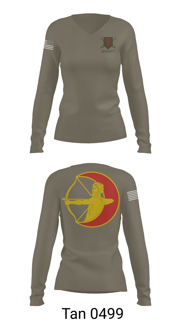 Womens Long Sleeve Vneck Shirt, 1ID DIVARTY, , Teamtime, Team time, sublimation, custom sports apparel, team uniforms, spirit wear, spiritwear, sports uniforms, custom shirts, team store, custom team store, fundraiser sports, apparel fundraiser