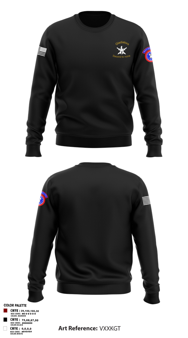 Crew Neck Sweatshirt, 2ND MRBN, Army, Teamtime, Team time, sublimation, custom sports apparel, team uniforms, spirit wear, spiritwear, sports uniforms, custom shirts, team store, custom team store, fundraiser sports, apparel fundraiser