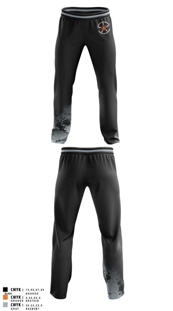 Sweatpants, Eastlake North Cross County, Cross Country, Teamtime, Team time, sublimation, custom sports apparel, team uniforms, spirit wear, spiritwear, sports uniforms, custom shirts, team store, custom team store, fundraiser sports, apparel fundraiser