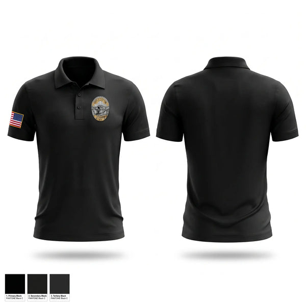 Short Sleeve Performance Polo, Cotter Police Department, Police, Teamtime, Team time, sublimation, custom sports apparel, team uniforms, spirit wear, spiritwear, sports uniforms, custom shirts, team store, custom team store, fundraiser sports, apparel fundraiser