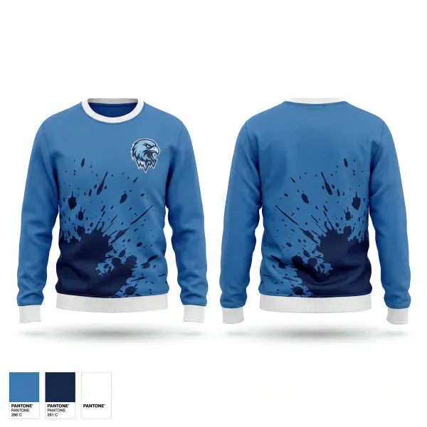 Crew Neck Sweatshirt, Charlotte Icehawks, Ice Hockey, Teamtime, Team time, sublimation, custom sports apparel, team uniforms, spirit wear, spiritwear, sports uniforms, custom shirts, team store, custom team store, fundraiser sports, apparel fundraiser