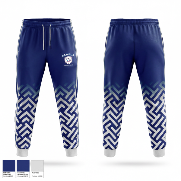 Sweatpants, Rebels, Women's Soccer, Teamtime, Team time, sublimation, custom sports apparel, team uniforms, spirit wear, spiritwear, sports uniforms, custom shirts, team store, custom team store, fundraiser sports, apparel fundraiser
