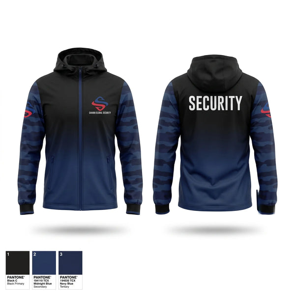 Windbreaker, Sahara Global Security, Police, Teamtime, Team time, sublimation, custom sports apparel, team uniforms, spirit wear, spiritwear, sports uniforms, custom shirts, team store, custom team store, fundraiser sports, apparel fundraiser