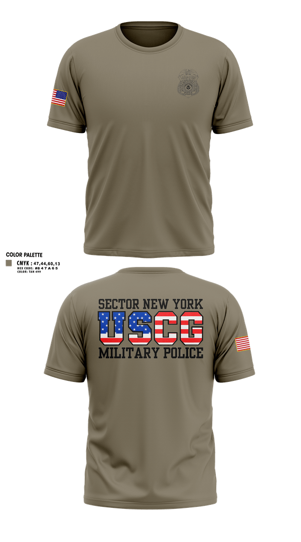 Old School Cotton Feel Shirt, Sector New York Security Forces, Coast Guard, Teamtime, Team time, sublimation, custom sports apparel, team uniforms, spirit wear, spiritwear, sports uniforms, custom shirts, team store, custom team store, fundraiser sports, apparel fundraiser