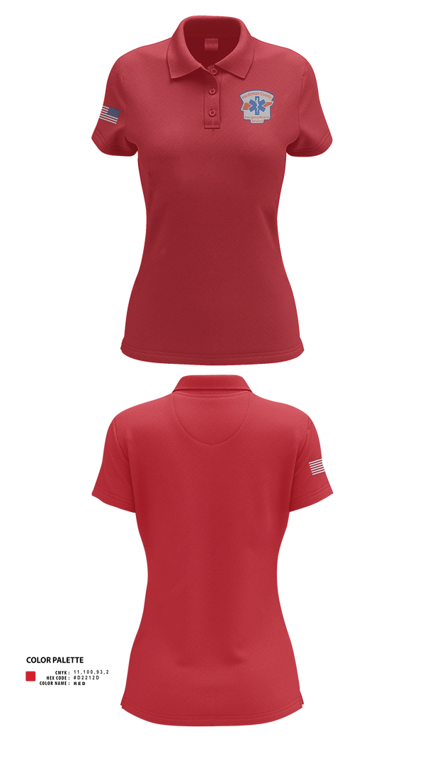 Womens Short Sleeve Performance Polo, Hardeman County Ambulance Service, EMS/EMT, Teamtime, Team time, sublimation, custom sports apparel, team uniforms, spirit wear, spiritwear, sports uniforms, custom shirts, team store, custom team store, fundraiser sports, apparel fundraiser