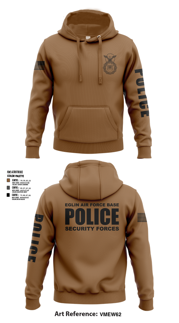 Hoodie, 96 SFS / Eglin Police, Air Force, Teamtime, Team time, sublimation, custom sports apparel, team uniforms, spirit wear, spiritwear, sports uniforms, custom shirts, team store, custom team store, fundraiser sports, apparel fundraiser