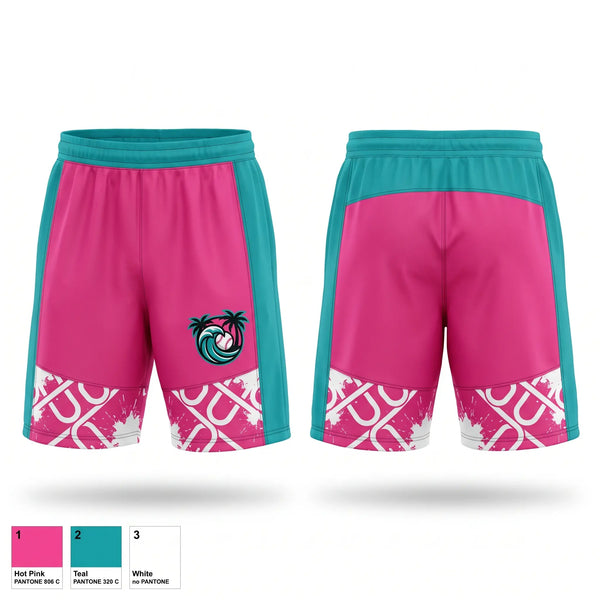 Athletic Shorts With Pockets, Coastal Chaos, Softball, Teamtime, Team time, sublimation, custom sports apparel, team uniforms, spirit wear, spiritwear, sports uniforms, custom shirts, team store, custom team store, fundraiser sports, apparel fundraiser
