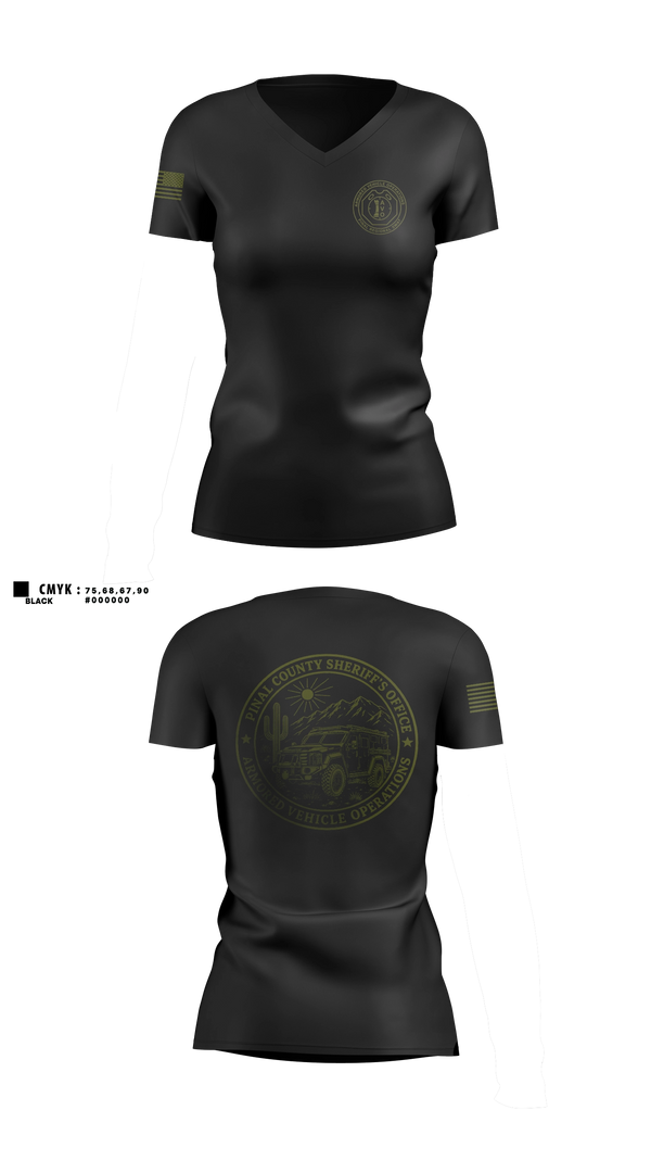 Womens Short Sleeve Vneck Shirt, PCSO AVO, Police, Teamtime, Team time, sublimation, custom sports apparel, team uniforms, spirit wear, spiritwear, sports uniforms, custom shirts, team store, custom team store, fundraiser sports, apparel fundraiser