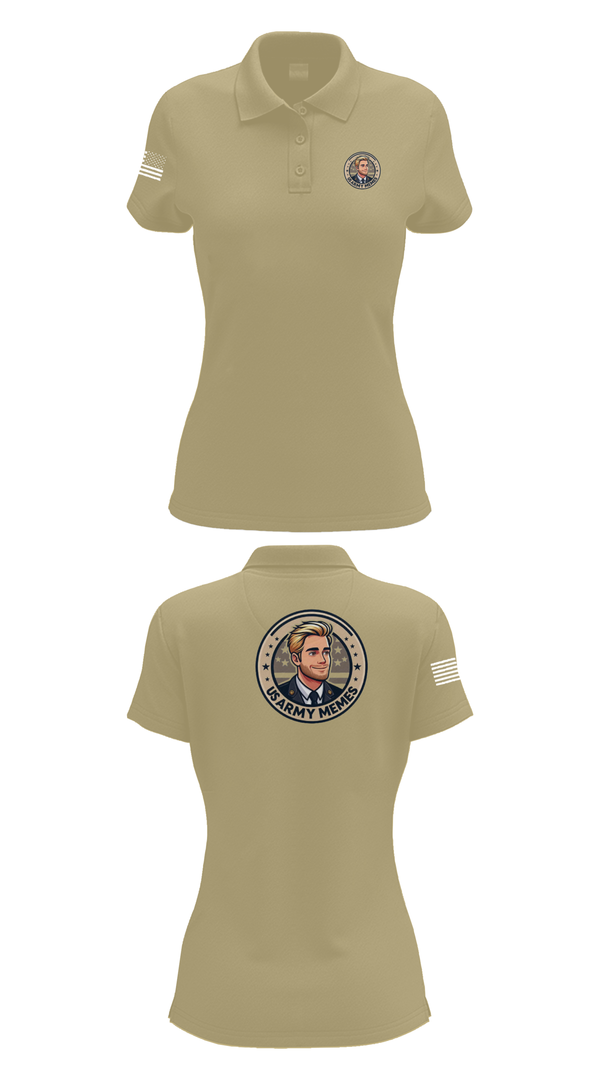 Womens Short Sleeve Performance Polo, U.S Army memes, , Teamtime, Team time, sublimation, custom sports apparel, team uniforms, spirit wear, spiritwear, sports uniforms, custom shirts, team store, custom team store, fundraiser sports, apparel fundraiser