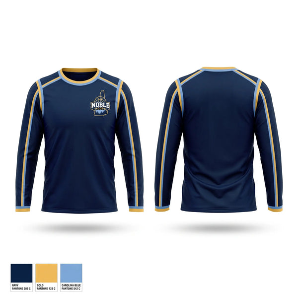 Long Sleeve Performance Shirt, Noble Hoops, Women's Basketball, Teamtime, Team time, sublimation, custom sports apparel, team uniforms, spirit wear, spiritwear, sports uniforms, custom shirts, team store, custom team store, fundraiser sports, apparel fundraiser