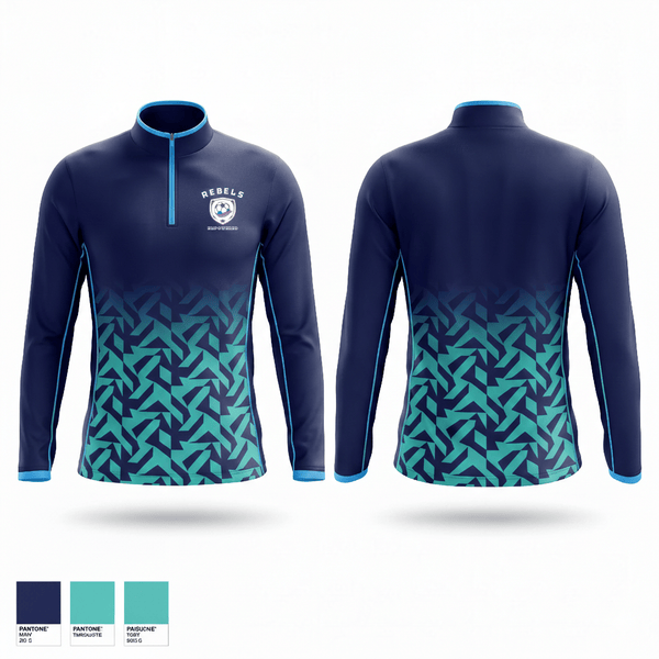 Quarter Zip Jacket, Rebels, Women's Soccer, Teamtime, Team time, sublimation, custom sports apparel, team uniforms, spirit wear, spiritwear, sports uniforms, custom shirts, team store, custom team store, fundraiser sports, apparel fundraiser