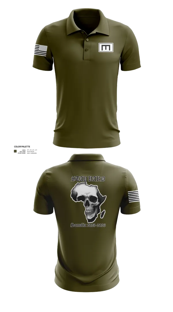 Short Sleeve Performance Polo, 180th ESC, Army, Teamtime, Team time, sublimation, custom sports apparel, team uniforms, spirit wear, spiritwear, sports uniforms, custom shirts, team store, custom team store, fundraiser sports, apparel fundraiser