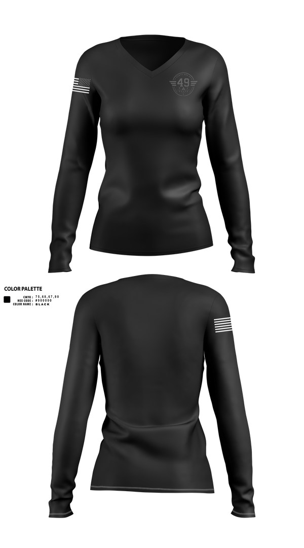 Womens Long Sleeve Vneck Shirt, SASPD, Police, Teamtime, Team time, sublimation, custom sports apparel, team uniforms, spirit wear, spiritwear, sports uniforms, custom shirts, team store, custom team store, fundraiser sports, apparel fundraiser