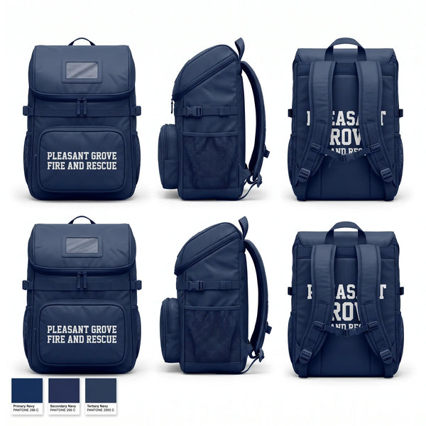 Gear Bag, Pleasant grove fire and rescue, Fire Department, Teamtime, Team time, sublimation, custom sports apparel, team uniforms, spirit wear, spiritwear, sports uniforms, custom shirts, team store, custom team store, fundraiser sports, apparel fundraiser