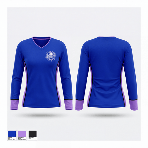 Womens Long Sleeve Vneck Shirt, BC Bombers Softball, Softball, Teamtime, Team time, sublimation, custom sports apparel, team uniforms, spirit wear, spiritwear, sports uniforms, custom shirts, team store, custom team store, fundraiser sports, apparel fundraiser