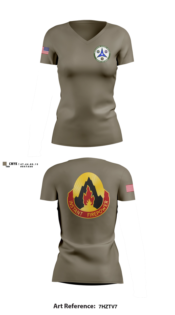 Womens Short Sleeve Vneck Shirt, 38th RSG, Army, Teamtime, Team time, sublimation, custom sports apparel, team uniforms, spirit wear, spiritwear, sports uniforms, custom shirts, team store, custom team store, fundraiser sports, apparel fundraiser