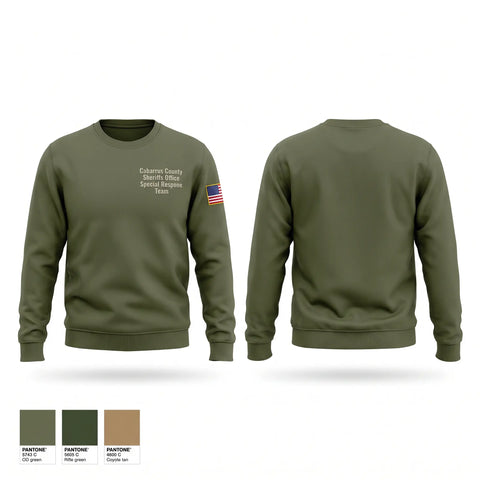 Crew Neck Sweatshirt, Cabarrus County Sheriff's Office Special Respone Team, Police, Teamtime, Team time, sublimation, custom sports apparel, team uniforms, spirit wear, spiritwear, sports uniforms, custom shirts, team store, custom team store, fundraiser sports, apparel fundraiser
