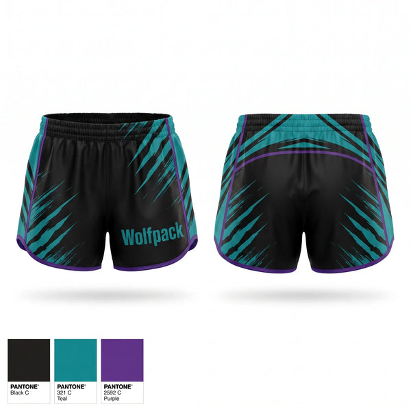 Womens Shorts, Wolfpack, , Teamtime, Team time, sublimation, custom sports apparel, team uniforms, spirit wear, spiritwear, sports uniforms, custom shirts, team store, custom team store, fundraiser sports, apparel fundraiser