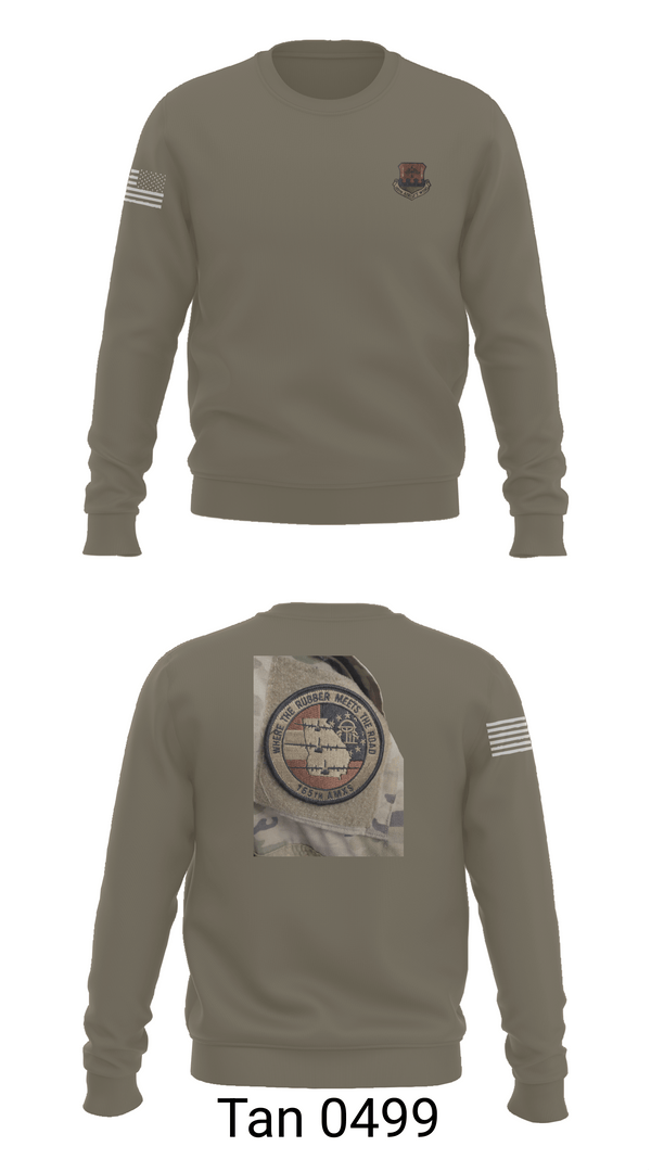Crew Neck Sweatshirt, 165th AMXS, Air Force, Teamtime, Team time, sublimation, custom sports apparel, team uniforms, spirit wear, spiritwear, sports uniforms, custom shirts, team store, custom team store, fundraiser sports, apparel fundraiser