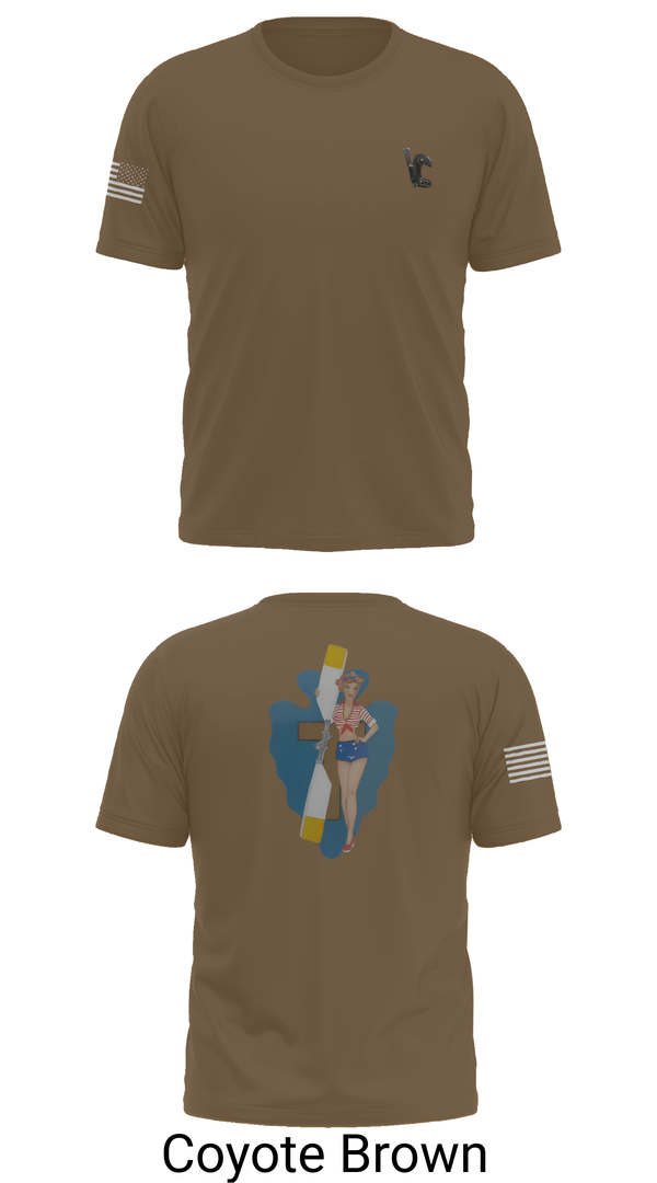 Old School Cotton Feel Shirt, B Co 1/114th Maintenance, Army, Teamtime, Team time, sublimation, custom sports apparel, team uniforms, spirit wear, spiritwear, sports uniforms, custom shirts, team store, custom team store, fundraiser sports, apparel fundraiser