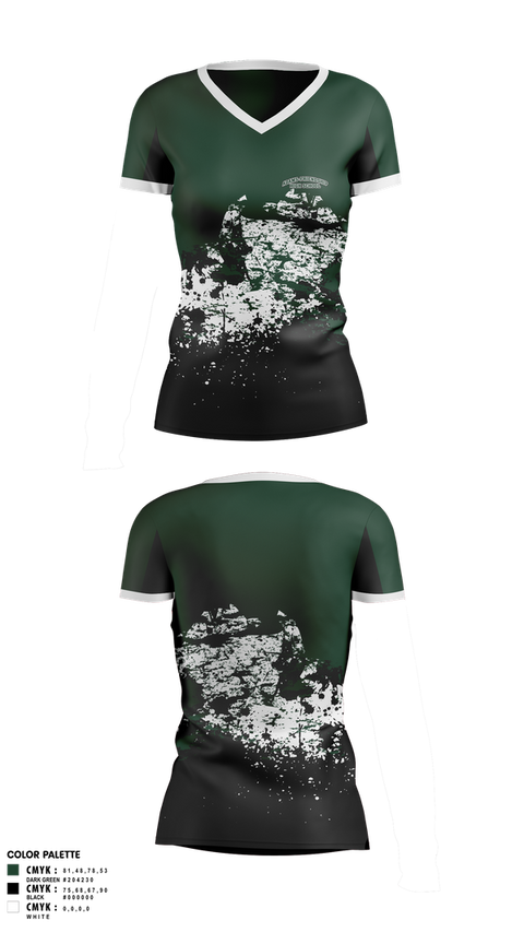 Womens Short Sleeve Vneck Shirt, Adams-Friendship High School, Cheer, Teamtime, Team time, sublimation, custom sports apparel, team uniforms, spirit wear, spiritwear, sports uniforms, custom shirts, team store, custom team store, fundraiser sports, apparel fundraiser