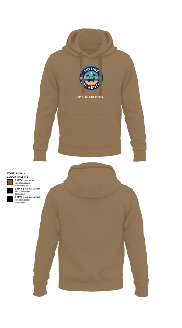 Hoodie, Skyline Car Rental, Men's Basketball, Teamtime, Team time, sublimation, custom sports apparel, team uniforms, spirit wear, spiritwear, sports uniforms, custom shirts, team store, custom team store, fundraiser sports, apparel fundraiser
