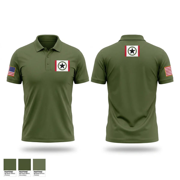 Short Sleeve Performance Polo, The Clays, Army, Teamtime, Team time, sublimation, custom sports apparel, team uniforms, spirit wear, spiritwear, sports uniforms, custom shirts, team store, custom team store, fundraiser sports, apparel fundraiser