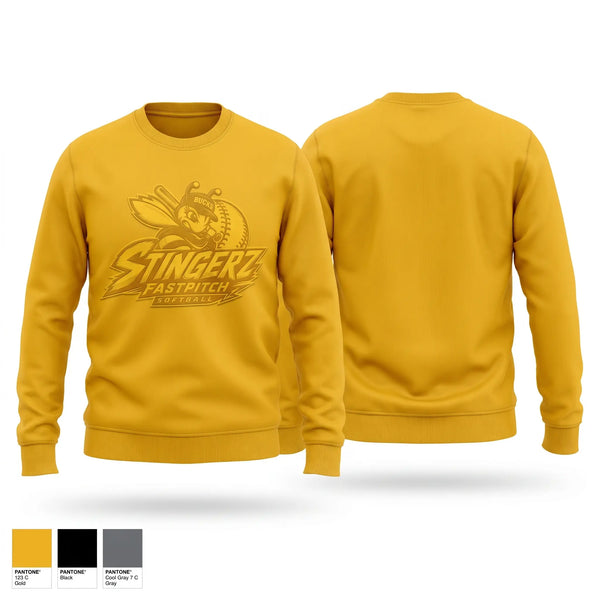 Crew Neck Sweatshirt, Bucks Stingerz, Softball, Teamtime, Team time, sublimation, custom sports apparel, team uniforms, spirit wear, spiritwear, sports uniforms, custom shirts, team store, custom team store, fundraiser sports, apparel fundraiser