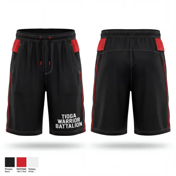 Athletic Shorts With Pockets, Tioga Warrior Battalion, Army, Teamtime, Team time, sublimation, custom sports apparel, team uniforms, spirit wear, spiritwear, sports uniforms, custom shirts, team store, custom team store, fundraiser sports, apparel fundraiser