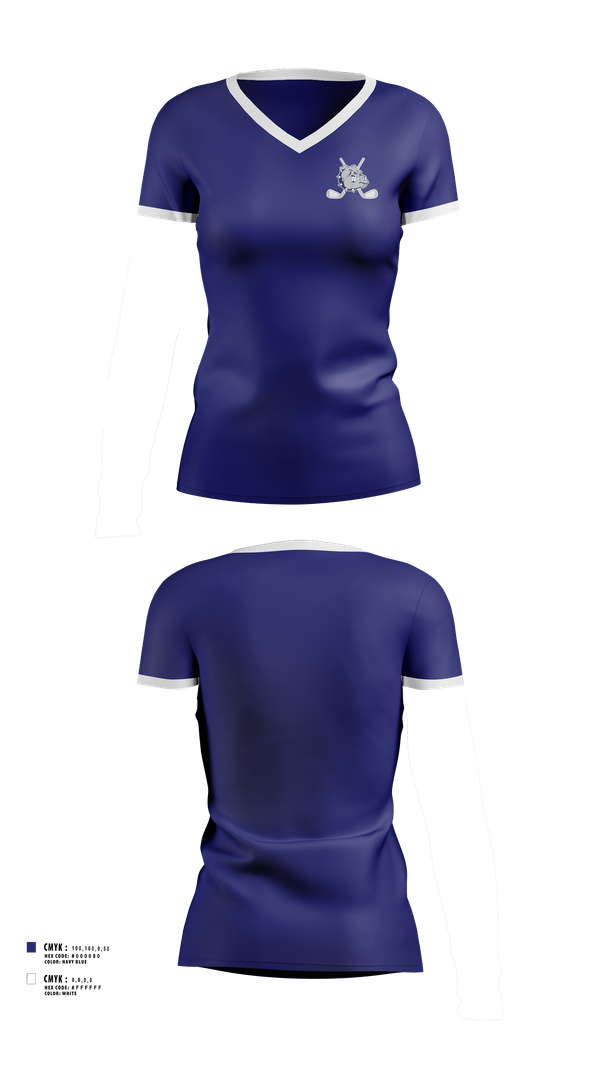 Womens Short Sleeve Vneck Shirt, Rockland High School Golf, Golf, Teamtime, Team time, sublimation, custom sports apparel, team uniforms, spirit wear, spiritwear, sports uniforms, custom shirts, team store, custom team store, fundraiser sports, apparel fundraiser