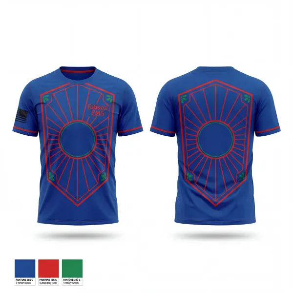 Short Sleeve Performance Shirt, Edison EMS, EMS/EMT, Teamtime, Team time, sublimation, custom sports apparel, team uniforms, spirit wear, spiritwear, sports uniforms, custom shirts, team store, custom team store, fundraiser sports, apparel fundraiser