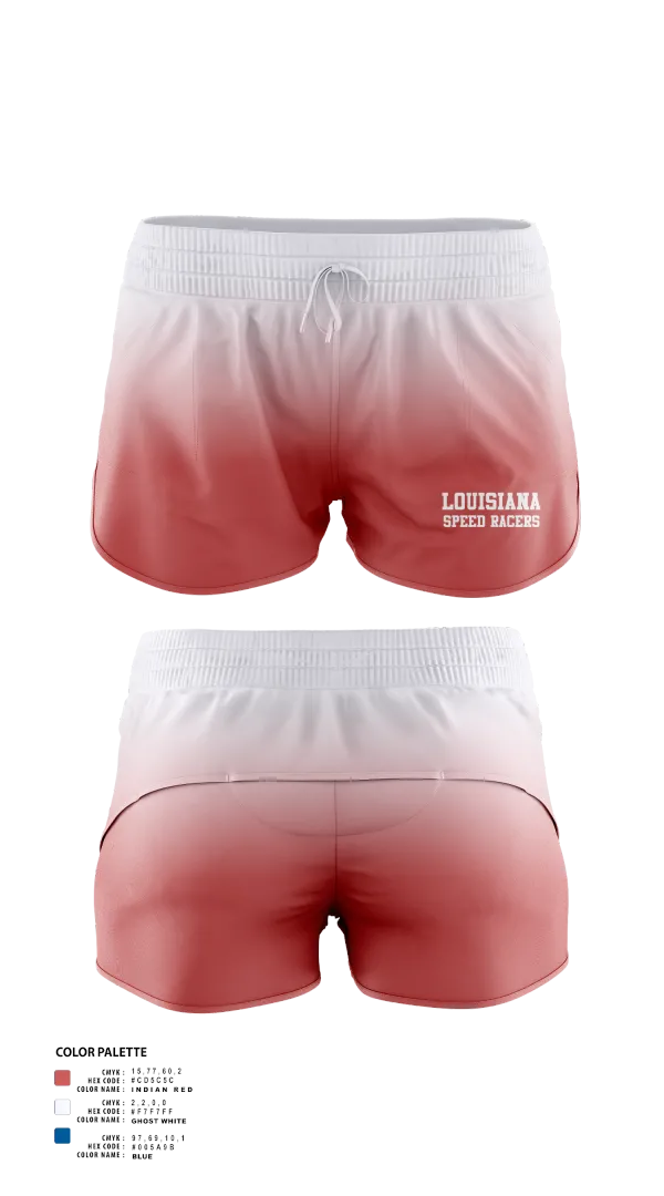 Track Shorts, Louisiana Speed Racers, Track & Field, Teamtime, Team time, sublimation, custom sports apparel, team uniforms, spirit wear, spiritwear, sports uniforms, custom shirts, team store, custom team store, fundraiser sports, apparel fundraiser
