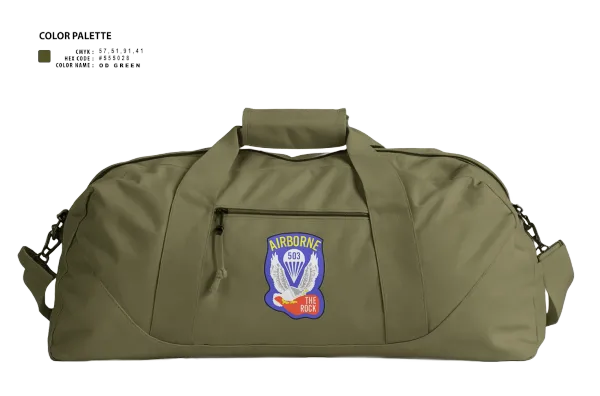 Duffle Bag, 1st Battalion 503rd Infantry Regiment, , Teamtime, Team time, sublimation, custom sports apparel, team uniforms, spirit wear, spiritwear, sports uniforms, custom shirts, team store, custom team store, fundraiser sports, apparel fundraiser