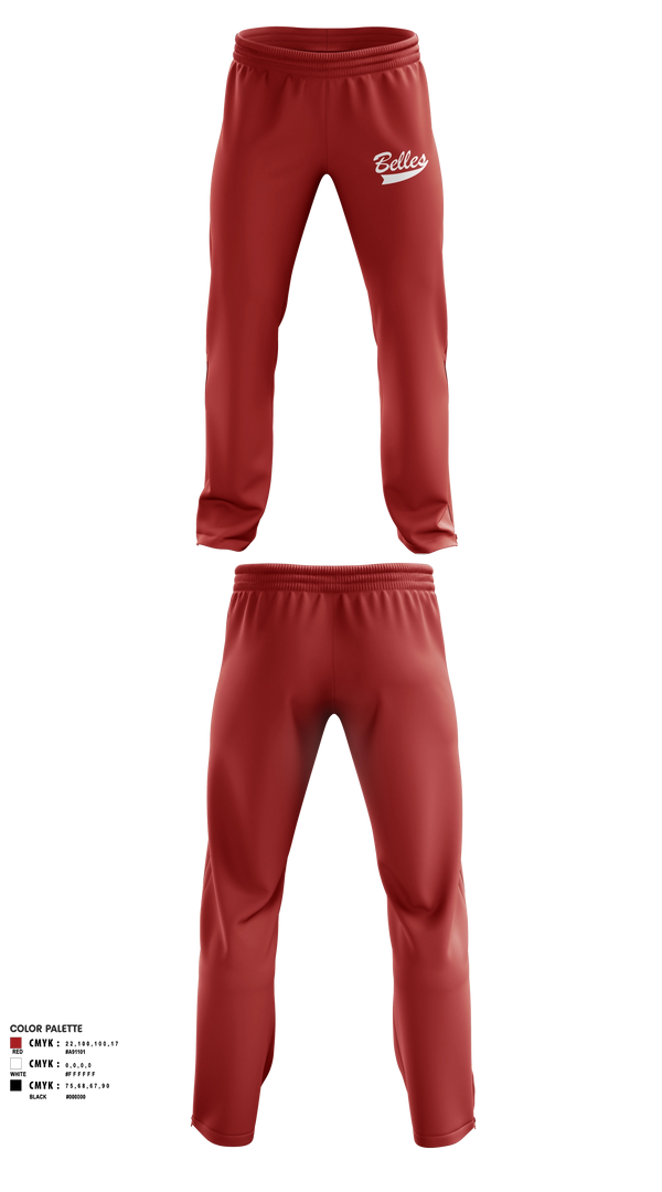 Sweatpants, Bluegrass Lightning Belles, Softball, Teamtime, Team time, sublimation, custom sports apparel, team uniforms, spirit wear, spiritwear, sports uniforms, custom shirts, team store, custom team store, fundraiser sports, apparel fundraiser