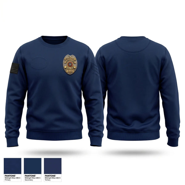 Crew Neck Sweatshirt, Lumberton PD, Police, Teamtime, Team time, sublimation, custom sports apparel, team uniforms, spirit wear, spiritwear, sports uniforms, custom shirts, team store, custom team store, fundraiser sports, apparel fundraiser
