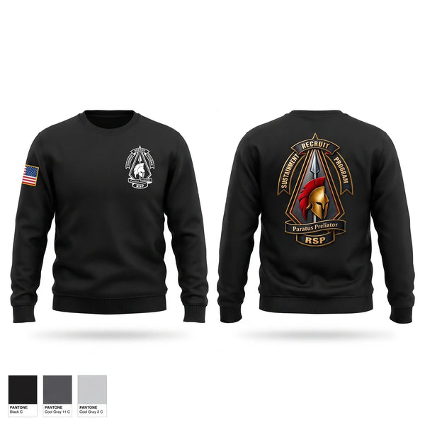 Crew Neck Sweatshirt, DET 3, INARNG R&R BN, National Guard, Teamtime, Team time, sublimation, custom sports apparel, team uniforms, spirit wear, spiritwear, sports uniforms, custom shirts, team store, custom team store, fundraiser sports, apparel fundraiser