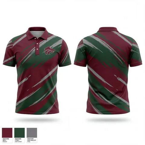 Short Sleeve Performance Polo, Claremont, Women's Basketball, Teamtime, Team time, sublimation, custom sports apparel, team uniforms, spirit wear, spiritwear, sports uniforms, custom shirts, team store, custom team store, fundraiser sports, apparel fundraiser
