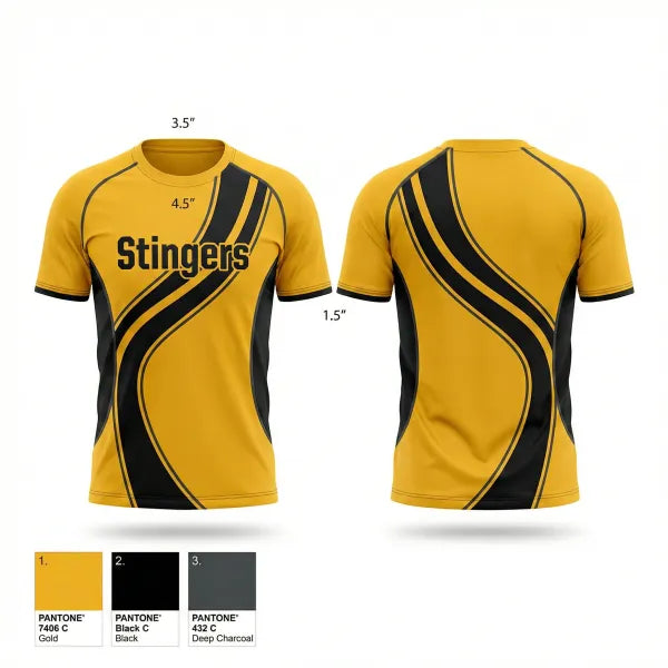 Short Sleeve Performance Shirt, Stingers, Softball, Teamtime, Team time, sublimation, custom sports apparel, team uniforms, spirit wear, spiritwear, sports uniforms, custom shirts, team store, custom team store, fundraiser sports, apparel fundraiser