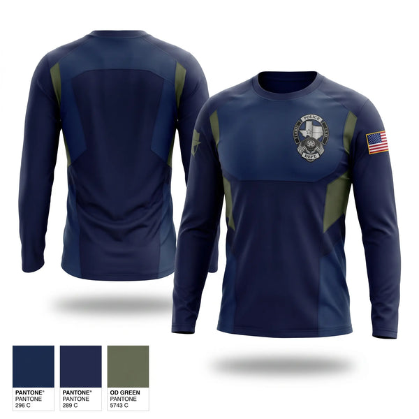 Long Sleeve Performance Shirt, Ferris ISD Police Department, Police, Teamtime, Team time, sublimation, custom sports apparel, team uniforms, spirit wear, spiritwear, sports uniforms, custom shirts, team store, custom team store, fundraiser sports, apparel fundraiser