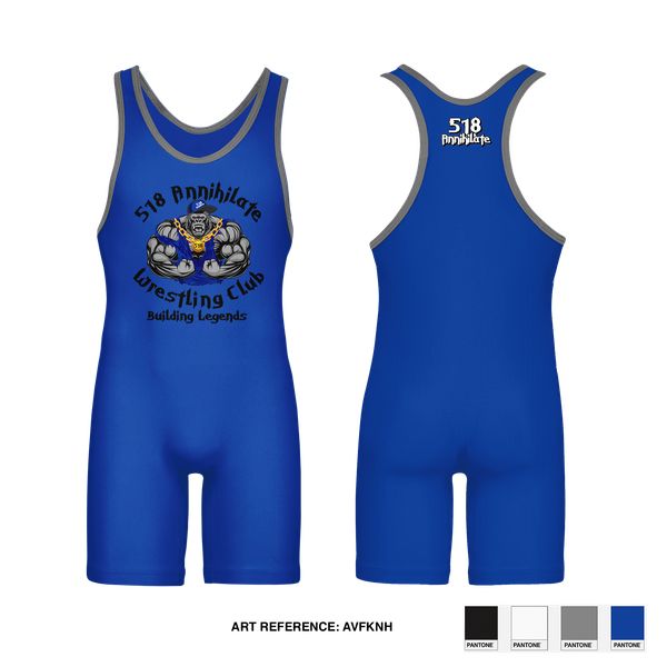 Wrestling Singlet, 518 Annihilate Wrestling Club, Wrestling, Teamtime, Team time, sublimation, custom sports apparel, team uniforms, spirit wear, spiritwear, sports uniforms, custom shirts, team store, custom team store, fundraiser sports, apparel fundraiser