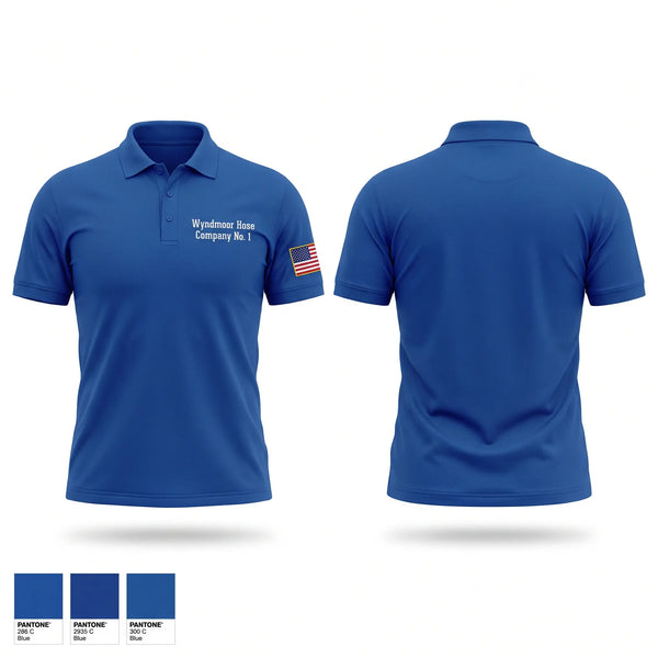 Short Sleeve Performance Polo, Wyndmoor Hose Company #1, Fire Department, Teamtime, Team time, sublimation, custom sports apparel, team uniforms, spirit wear, spiritwear, sports uniforms, custom shirts, team store, custom team store, fundraiser sports, apparel fundraiser